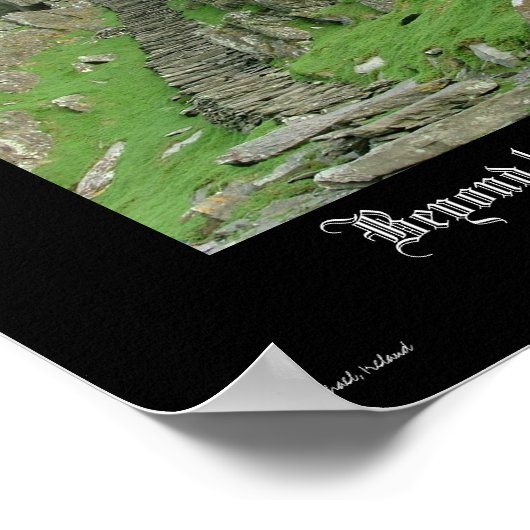 Draußen gibt es Drachen Poster (Ecke)