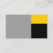 Draußen - grau, orange und schwarz visitenkarte (Rückseite)