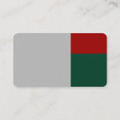 Draußen - Grau, Ruby Red und Dk Green Visitenkarte (Rückseite)