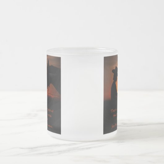 Draußen ist etwas dran mattglastasse (Mittel)