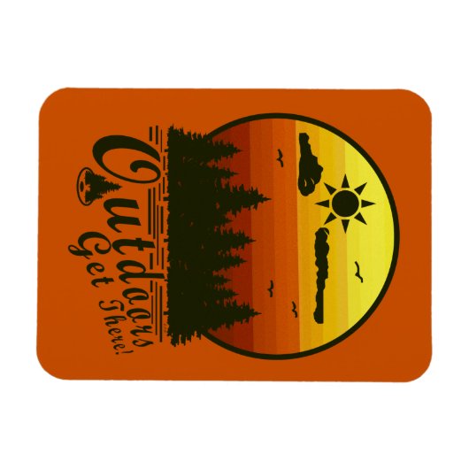 Draußen kommt es zum Magnet Orange (Horizontal)