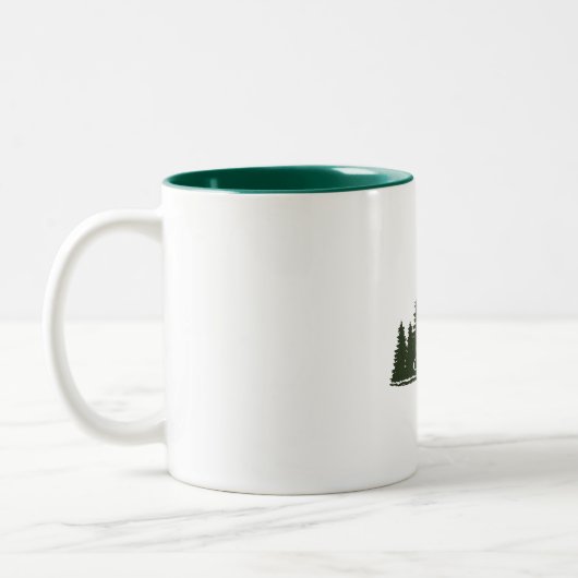 Draußen kommt man dorthin zweifarbige tasse (Links)