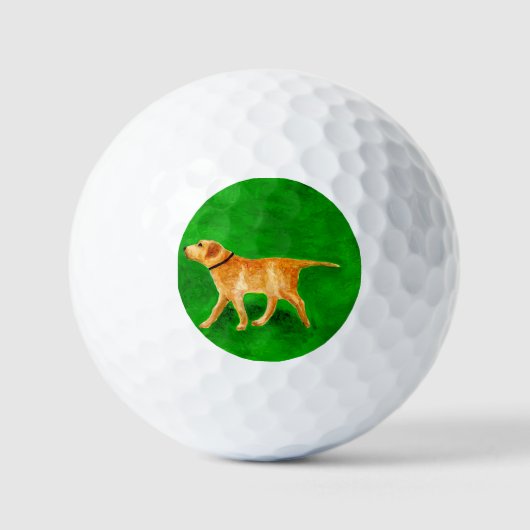 Draußen mit dem Hund spazieren Golfball (Vorderseite)