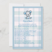 Draußen oder unter Niedlichem Graubärenspielzeug Einladung (Vorderseite)