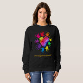 Dravet Syndrome Awareness Hands Dravet Syndrome Sweatshirt (Vorne ganz)