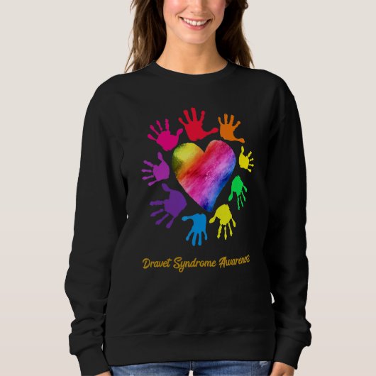 Dravet Syndrome Awareness Hands Dravet Syndrome Sweatshirt (Vorderseite)