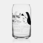 Draw Me - Vintage Art School Drawing Contest Dosenglas (Rückseite)