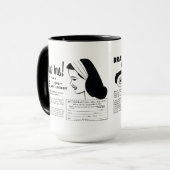 Draw Me - Vintage Art School Drawing Contest Tasse (Vorderseite Links)