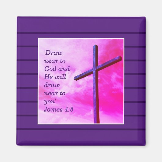 Draw Near To God Lenten Magnet (Vorne)