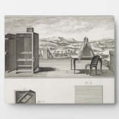 Drawing aids: a basic wooden camera obscura and a fotoplatte (Vorderseite)