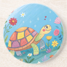 Drawing Baby Turtle Getränkeuntersetzer