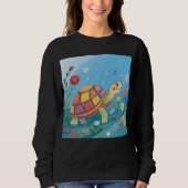 Drawing Baby Turtle Sweatshirt (Vorderseite)