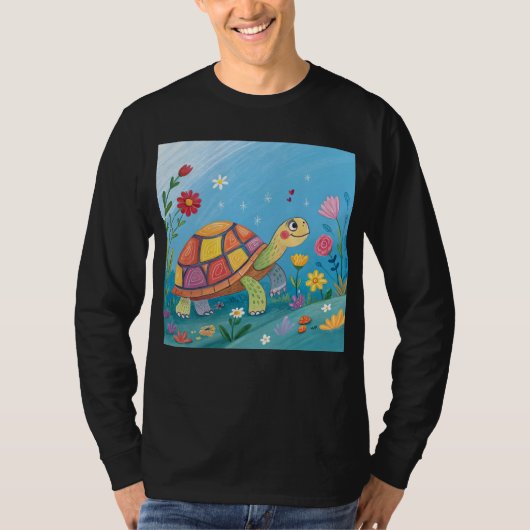 Drawing Baby Turtle T-Shirt (Vorderseite)