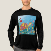 Drawing Baby Turtle Tri-Blend Shirt (Vorderseite)