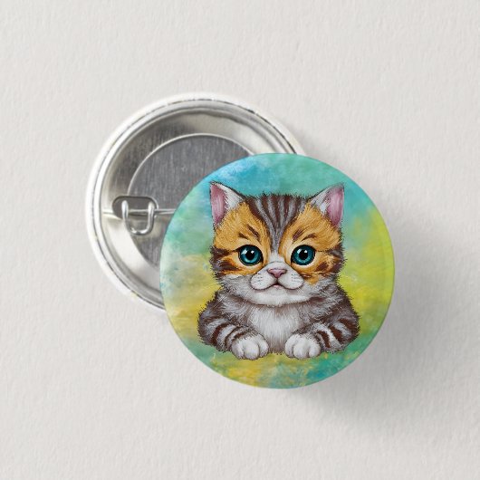 Drawing Cat Button (Vorne & Hinten)