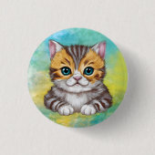 Drawing Cat Button (Vorderseite)