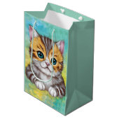 Drawing Cat Mittlere Geschenktüte (Vorderseite Schrägansicht)
