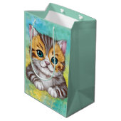 Drawing Cat Mittlere Geschenktüte (Rückseite Schrägansicht)