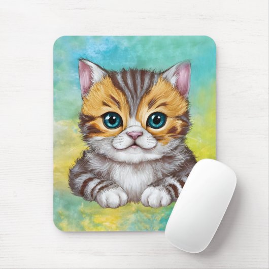 Drawing Cat Mousepad (Mit Mouse)