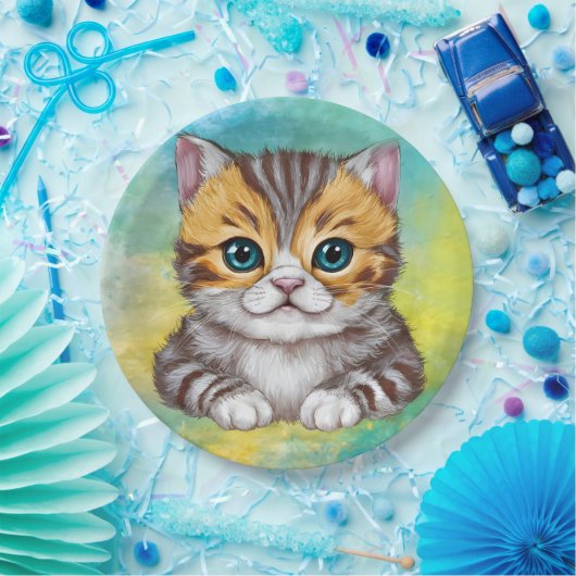 Drawing Cat Pappteller (Party)