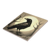 Drawing of a black raven fliese (Seite)