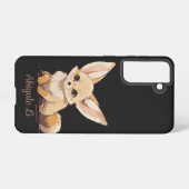 Drawing of a Fennec, Desert Fox, in Cartoon style Samsung Galaxy Hülle (Rückseite (Horizontal))