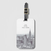 Drawing of New York City Landscape Custom Gepäckanhänger (Vorderseite Vertikal)