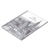 Drawing of New York City Landscape Custom Notizblock (Linke Seite)