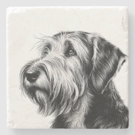 Drawing Otterhound Steinuntersetzer