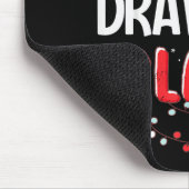 Drawing Santa Claus Christmas Matching Costume Mousepad (Ecke)