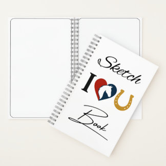 Drawing Sketchbook for Horse Lovers – Blank Pages Notizblock