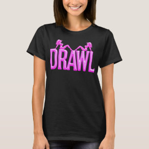 Drawl Mudflaps Damen Dunkles T-Shirt