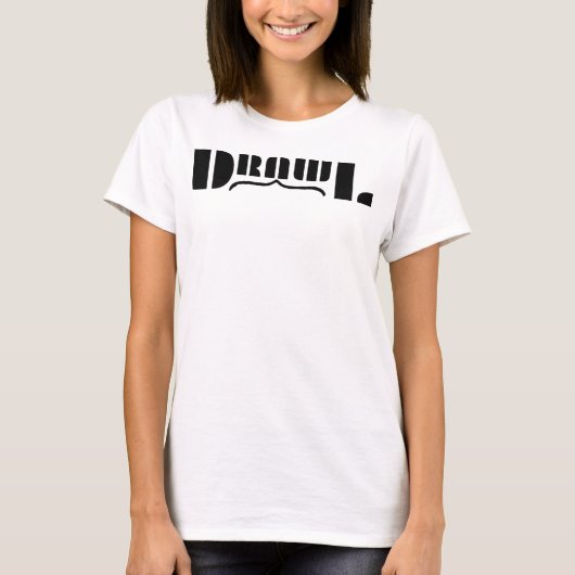 Drawl OG Damen Weißes T-Shirt (Vorderseite)