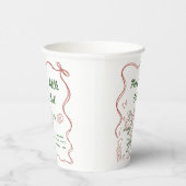 Drawn Merry Little Cocktail Christmas Party Pappbecher (Rechts)