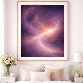 Drawn Together – Dreamy Celestial Love Art Poster