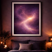 Drawn Together – Dreamy Celestial Love Art Poster