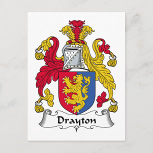 Drayton Familienwappen Postkarte
