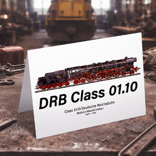 DRB-Baureihe 01.10 Deutsche Reichsbahn Dampflok Dankeskarte