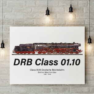 DRB-Baureihe 01.10 Deutsche Reichsbahn-Dampflok Fotodruck