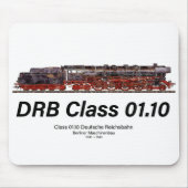 DRB-Baureihe 01.10 Deutsche Reichsbahn-Dampflok Mousepad (Vorne)