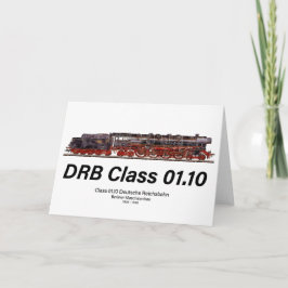 DRB Class 01.10 Deutsche Reichsbahn Steam Train Dankeskarte