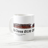 DRB Class 01.10 Deutsche Reichsbahn Steam Train Kaffeetasse (Vorderseite Links)