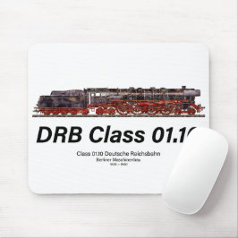 DRB Class 01.10 Deutsche Reichsbahn Steam Train Mousepad