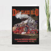 DRB Class 01.10 Steam Train. Deutsche Reichsbahn Dankeskarte (Vorderseite)