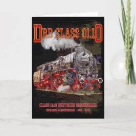 DRB Class 01.10 Steam Train. Deutsche Reichsbahn Dankeskarte