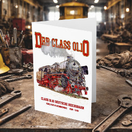 DRB Class 01.10 Steam Train. Deutsche Reichsbahn Dankeskarte