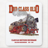 DRB Class 01.10 Steam Train. Deutsche Reichsbahn Mousepad (Vorne)