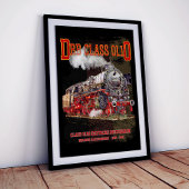 DRB Class 01.10 Steam Train. Deutsche Reichsbahn Poster
