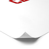 DRB Class 01.10 Steam Train. Deutsche Reichsbahn Poster (Ecke)