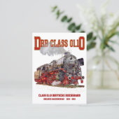 DRB Class 01.10 Steam Train. Deutsche Reichsbahn Postkarte (Stehend Vorderseite)